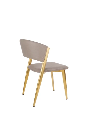 Стул обеденный Аманда DC-1115, бежевый/золотой