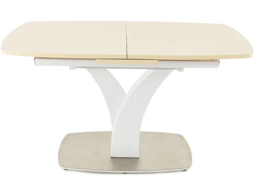 Стол «Нотр Дам» ПМ стекло, молочный