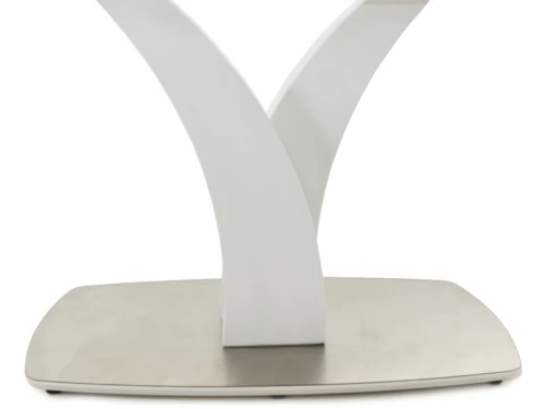 Стол «Нотр Дам» ПМ стекло, молочный