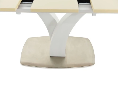 Стол «Нотр Дам» ПМ стекло, молочный