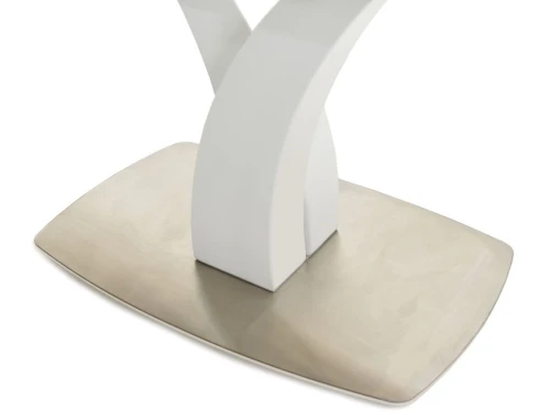 Стол «Нотр Дам» ПМ стекло, молочный