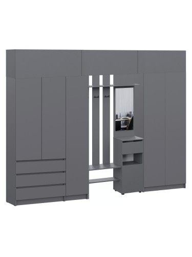 Прихожая Бали, Графит. Комплект 24