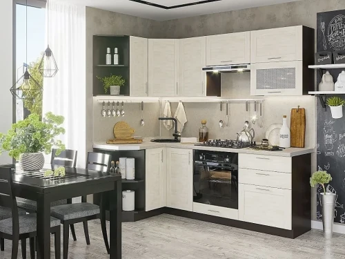 Кухонный гарнитур кухня Лофт-03 Nordic Oak