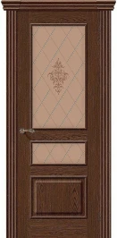 Межкомнатная дверь шпон BRAVO Сорренто Т-32 (Виски) Худ.