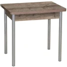 Эко 80х60 стол обеденный раскладной / велингтон/металлик Эко 80х60 стол обеденный раскладной / велингтон/металлик