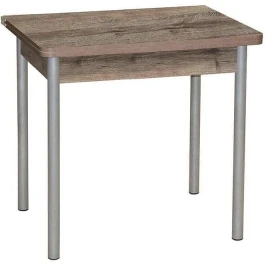 Эко 80х60 стол обеденный раскладной / велингтон/металлик