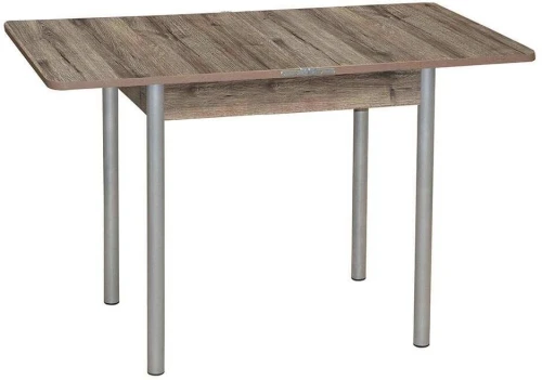 Эко 80х60 стол обеденный раскладной / велингтон/металлик