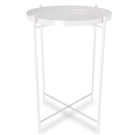 Столик журнальный SHT-CT8 белый муар