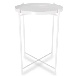 Столик журнальный SHT-CT8 белый муар