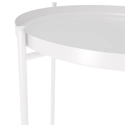 Столик журнальный SHT-CT8 белый муар