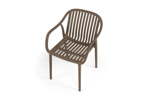 "Мохито" стул пластиковый, цвет бежево-коричневый