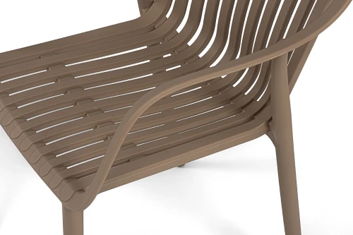 "Мохито" стул пластиковый, цвет бежево-коричневый