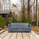 3-х местный диван LANA LUX графитовый