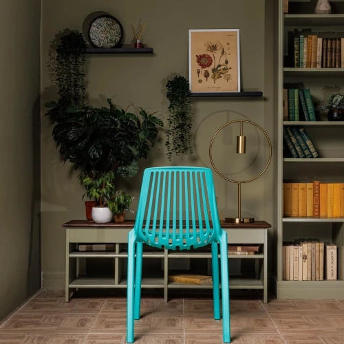 Пластиковый стул NICO в цвете тиффани