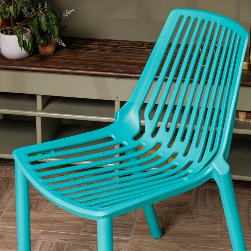 Пластиковый стул NICO в цвете тиффани