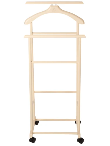 Вешалка костюмная на колесах В 22Н слоновая кость