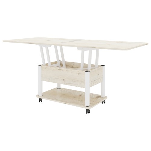 Стол-трансформер Джокер гаскон пайн светлый/белый