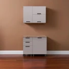 МК Аленушка 1м с 3 ящ. Магнолия Керамика,скоба черный,сонома