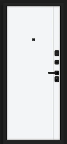 Входная дверь BRAVO Джентл/SBlack Black Shell/White Silk
