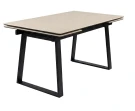 Стол DikLine DZ160 Текстиль бежевый/черные (2 уп.)