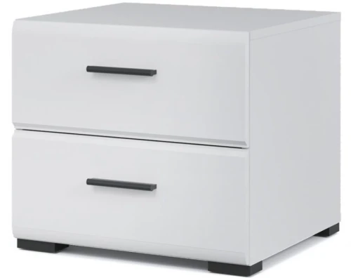 Тумба «Йорк», Белый/белый глянец