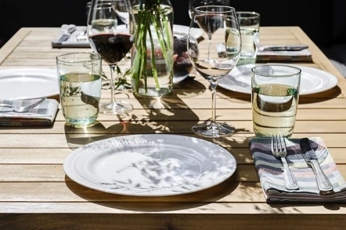 Мебель садовая для лаунж зоны из акации BOOKA с обеденным столом  Joygarden