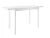 Стол DikLine LK90 Керамика Белый мрамор/подстолье белое/опоры белые
