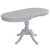 Стол обеденный Маре белый/серебро 110/150*75