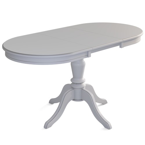 Стол обеденный Маре белый/серебро 110/150*75