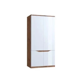 Шкаф 2DG, EVORA, цвет дуб веллингтон\белый