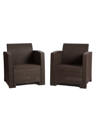 Комплект мебели под искусственный ротанг для отдыха Калифорния «California Family Mini Set» арт.77787/77763/8422  -  2П