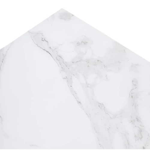 Стол МОЦАРТ 200 Белый мрамор, стекло / Белый М-City