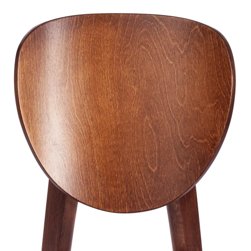 Стул DIAMANTE жесткое сидение бук, 42 х 42 х 85 см, коричневый / белый (Комплект из 2 шт.)