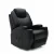 Электрический кресло-реклайнер Киви «KIWI» 3 в 1 (раскладывание, массаж и подогрев)  -  Black