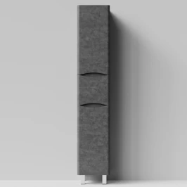 Пенал Адель 35 (1 ящик, 2 двери) напольный, Серый камень ПВХ 57806, левый