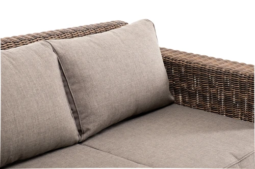 "Боно" диван из искусственного ротанга трехместный, цвет коричневый