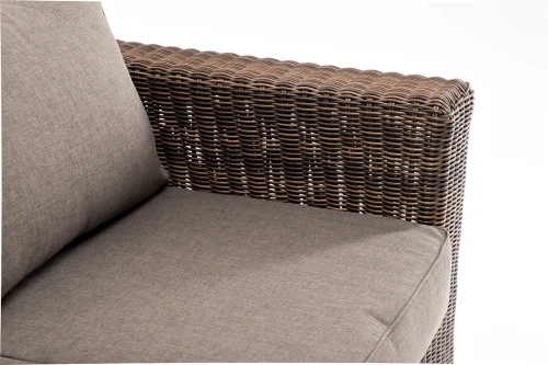 "Боно" диван из искусственного ротанга трехместный, цвет коричневый