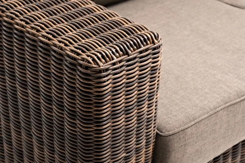 "Боно" диван из искусственного ротанга трехместный, цвет коричневый