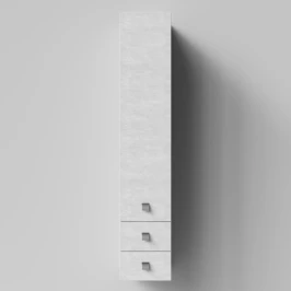 Пенал Квадро 30 подвесной, Белый камень ПВХ 57805, левый