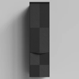 Пенал Липс 40, пример RAL 9005 Чёрный янтарь, матовая, подвесной, левый