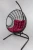 Кресло подвесное Лондон арт.D35B-МТ003 (стойка+основание.черн.,корзн.черн.,подуш.бордовая, 3 уп. (Т))