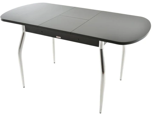 Стол «Ривьера» стекло СВ, черный