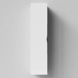 Пенал Марко 35 подвесной, дверь, ручки Черные, белый глянец, левый