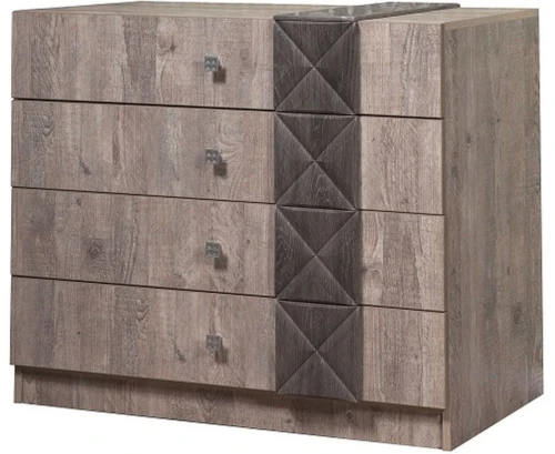 Комод «Монако 4Я» КМК 0673.1, Сосна натуральная/Дуб шале графит