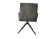 DC24023B Стул мягкий поворотный 360*с подлокот, СЕРЫЙ, каркас металл черный КВАДРАТ