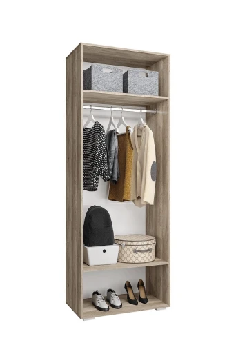 Шкаф с зеркалом Наоми ШК-22, графит