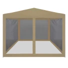 Быстросборный тент-шатер с москитной сеткой 3×3 Серии S1  -  Бежевый
