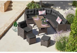 Комплект плетеной мебели AFM-373G Grey