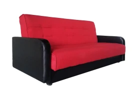 Диван Лондон 120 красный, пружинный блок Боннель