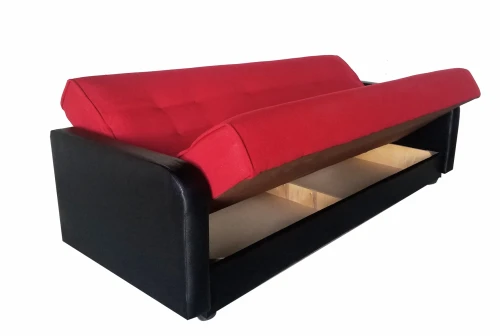 Диван Лондон 120 красный, пружинный блок Боннель